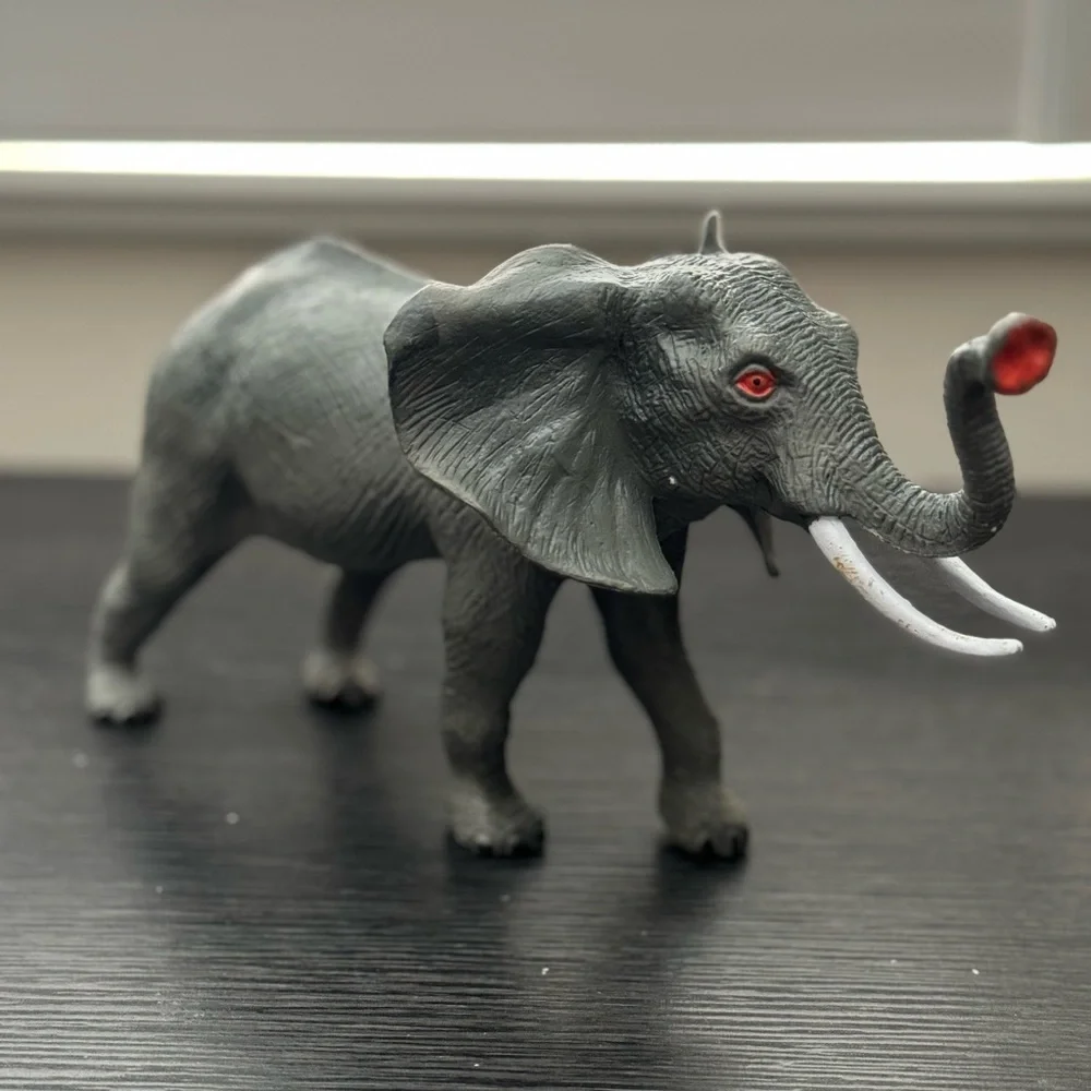 5 LARGE Ankyo Dinosaurs Lion Elephant Hard Plastic Jurassic Toys